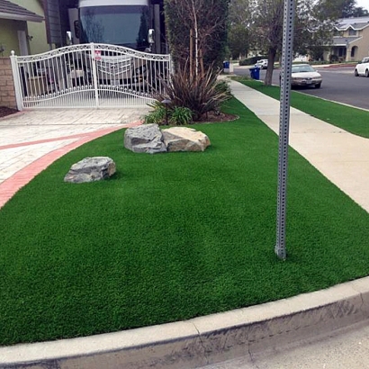 Fake Turf Talty Texas Landscape Back Yard Cold Weather